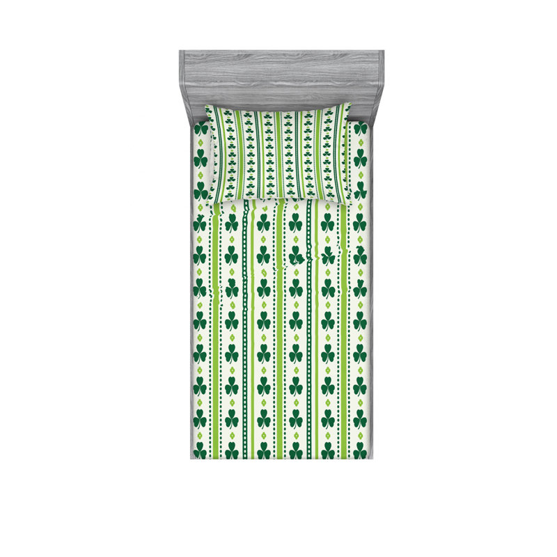 Ensemble de draps irlandais traditionnel, Ensemble de draps pour lit simple TG avec drap-hou