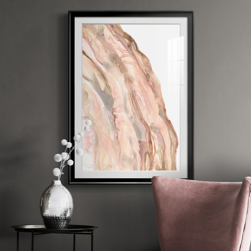 Rose Quartz I - reproduction de cadre photo, Noir, H 36,5 po x l 26,5 po x P 1 po