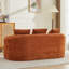 Causeuse courbée, petit canapé en chenille avec 3 coussins, canapé profond pour appartement, salon, aucun assemblage requis-64408603