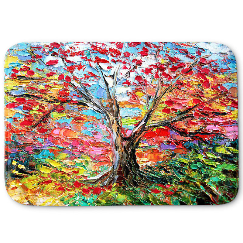 Tapis pour salle de bain en mousse à mémoire de forme 59" aja ann of the tree, H 1 po x l 34 po x L 21 po