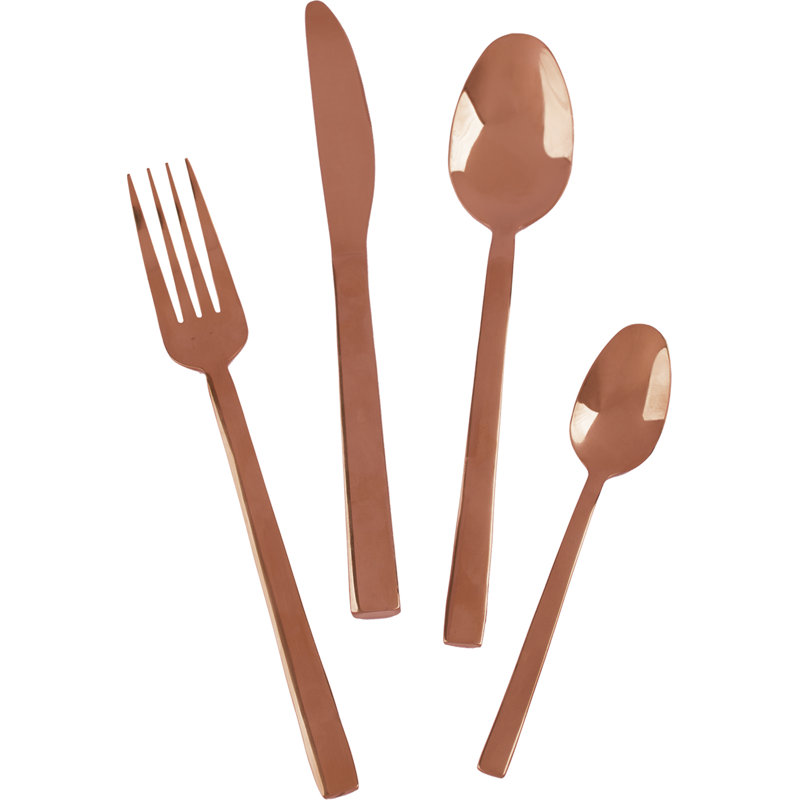 Mikasa Ciara Diseno 16 Piece Cutlery Set, Copper