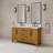 Dino 60 in. Double Sink Freestanding Sierra Oak Bath Vanity with Carrara White Engineered Marble Top (Assembled)-1626907754