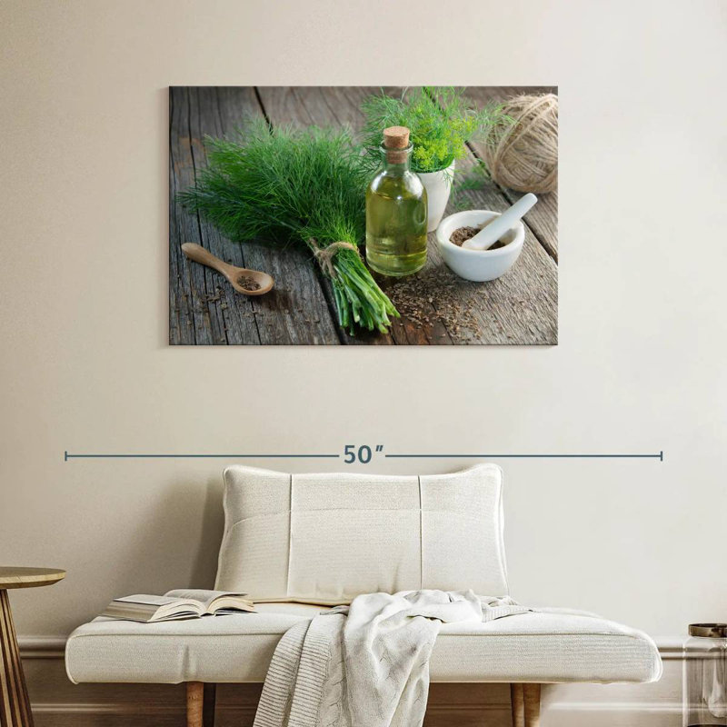 Harnek Rustic Dill And Fennel, 26" H x 39" W
