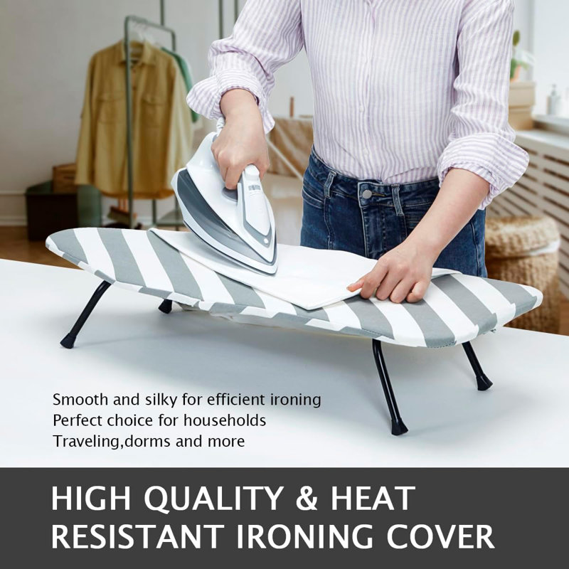 Compact Foldable Ironing Board - Space-Saving Design, Sturdy Metal Frame, Perfect For Small Spaces