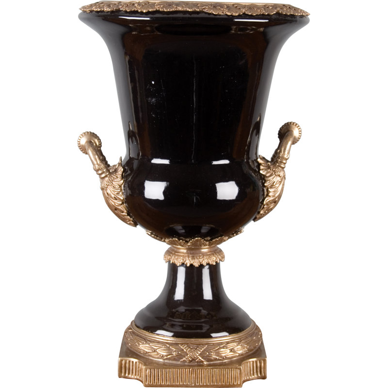 Ebony Handmade Porcelain China Table Vase