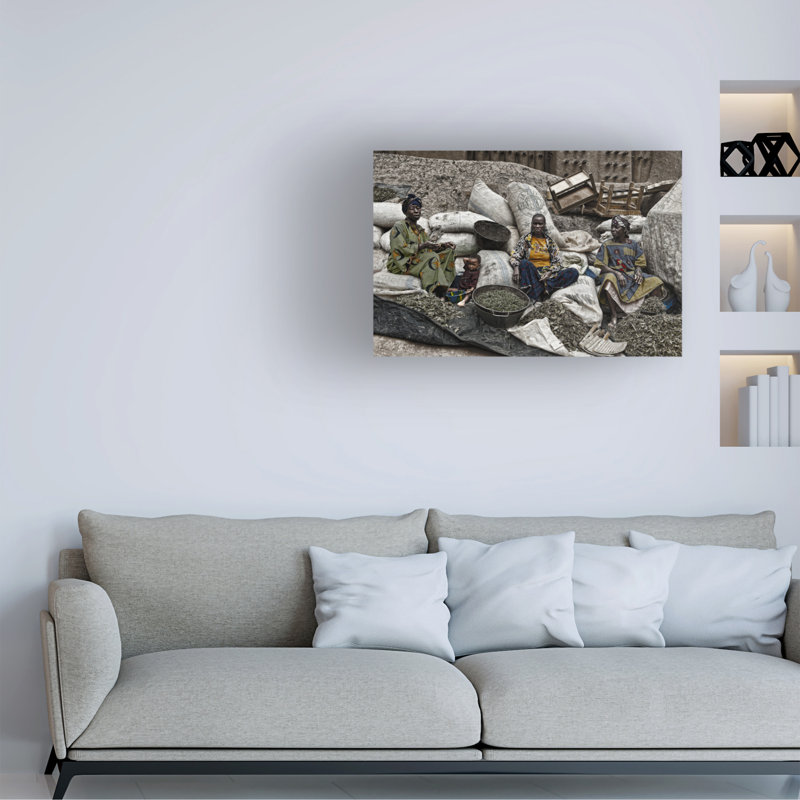 Art sur toile Joxe Inazio Kesta Selling In The Market, H 30 po x l 47 po