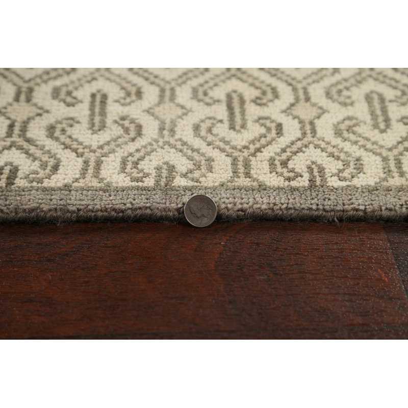 Tapis unique en laine noué à la main de style nouvel âge de 8 pi 2 po x 9 pi 10 po Oushak