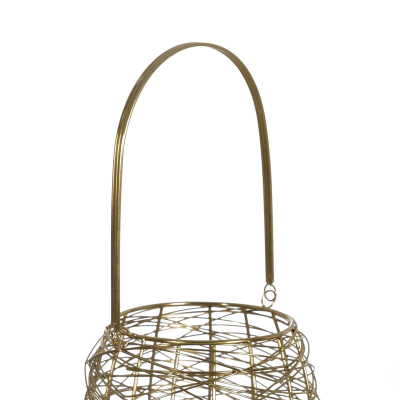 Stainless Steel Tabletop Lantern, 31.5cm H x 20cm W x 19cm D