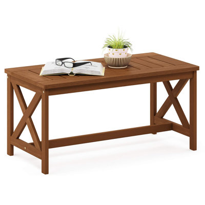Daevaughn Teak Solid Wood Coffee Table