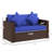 With Modern Design And Cushioning - Blue For Patio, Backyard, Garden, Poolside Pe Patio Construction Comfy Seating Porch, Poolside,