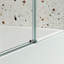 Porte de douche coulissante avec verre trempé 5/16 po et fonction imperméable - Espace salle de bain-120954899