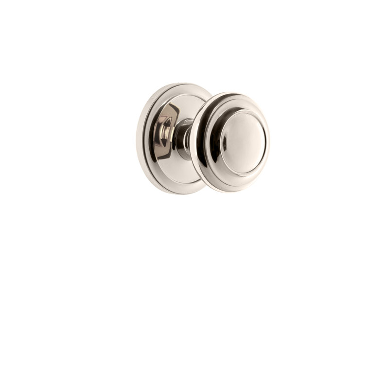 Grandeur Circulaire Rosette Privacy with Circulaire Door Knob, 2 3/4", Polished Nickel