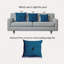 Housse et insert d'oreiller carré-623306036-623306032