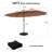 Arlmont & Co. Rectangular Market Umbrella with Base-1062133579-1048745508