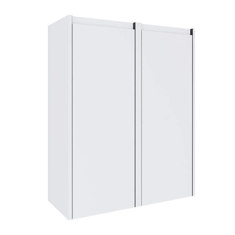 Armoire de rangement flottante murale pour salle de bain avec tablette et porte