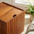  Kiev Solid Teak Storage Basket Box with Lid,17x17x20
