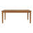 Rectangular Teak Solid Wood Extendable Outdoor Dining Table , 108.5 " W 39.5 " D