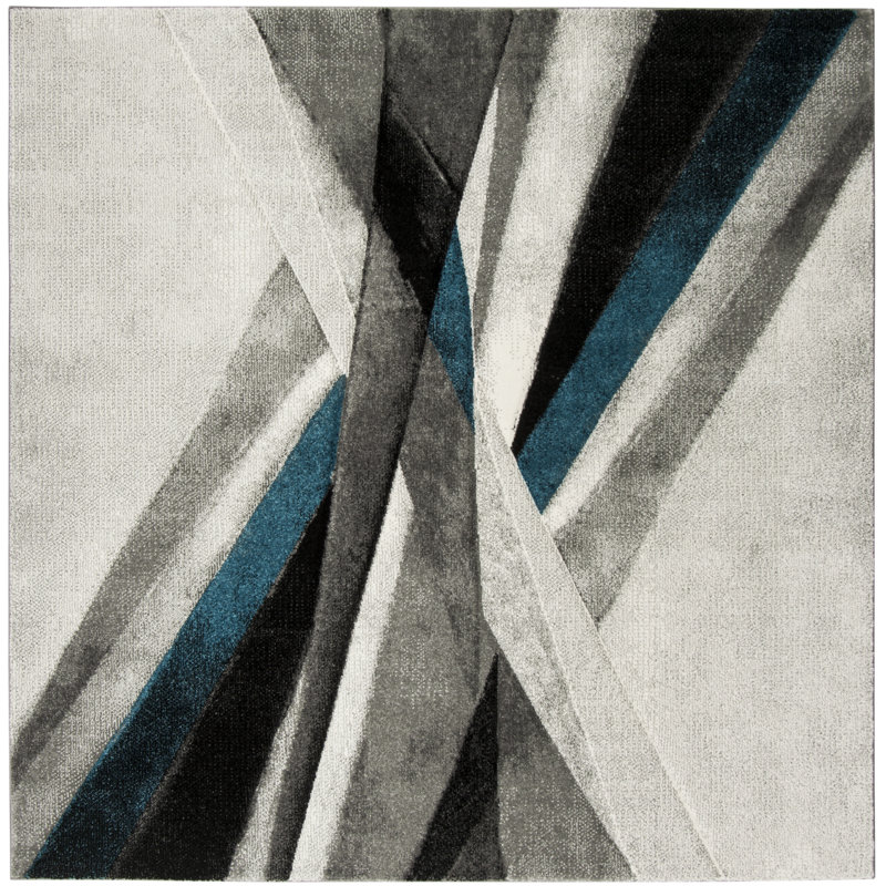 Vilica Performance Abstract Rug, Square 9'