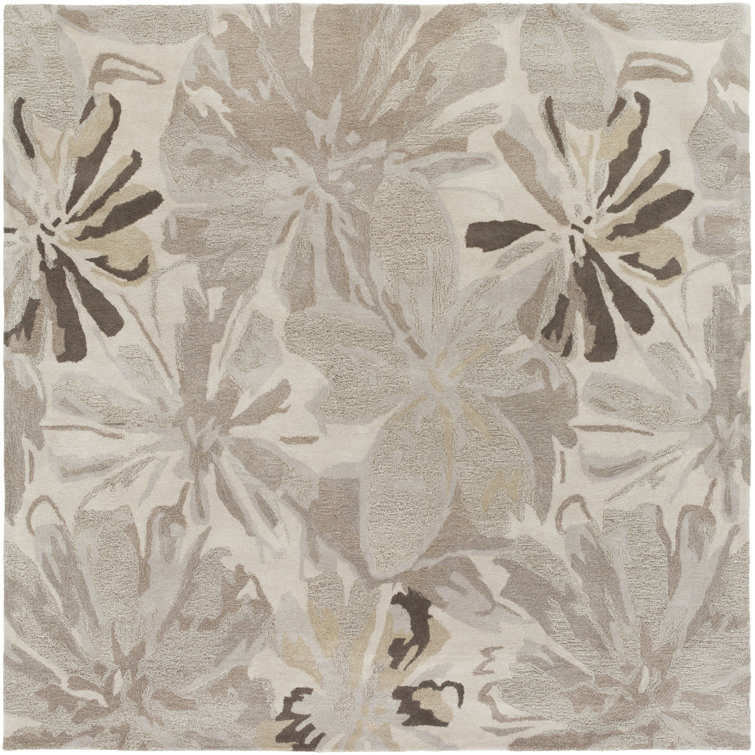 Elsberry Oriental Hand-Tufted Wool Light Gray Area Rug