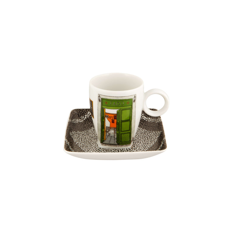 Ensemble 4 pièces tasse à café et soucoupes Alma De Lisboa
