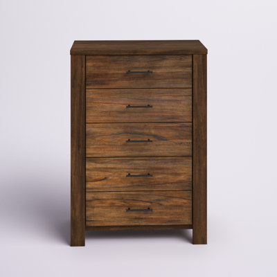 Juliano 5-Drawer Solid and Manufactured Wood Vertical Chest with Ball Bearing Glides