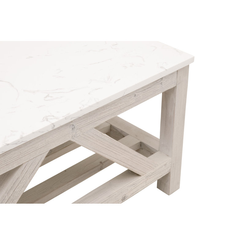 Table basse à quatre pieds avec rangement Iysla
