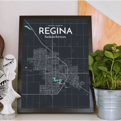 « regina city map », impression