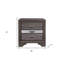  Table de chevet 2 tiroirs Avalonstone
