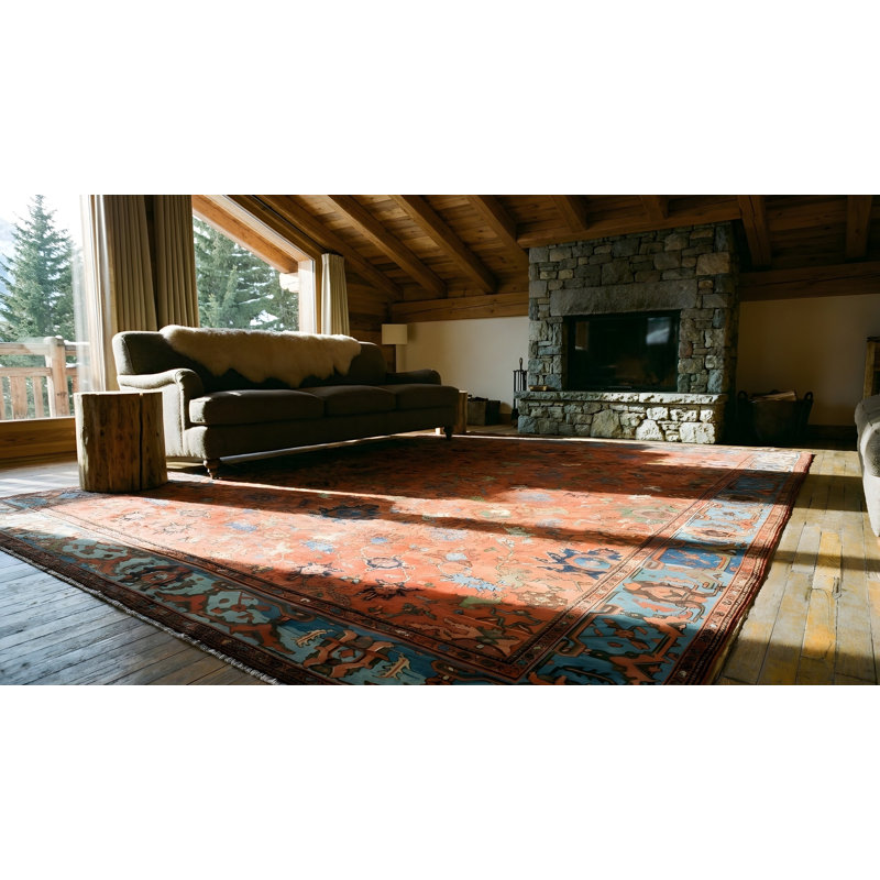 Hand Knotted Wool Floral Area Rug