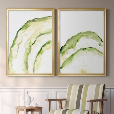 Lichen Halo I, toile encadrée de qualité supérieure - prête à être accrochée