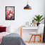 Toile flottante encadrée rouge et blanche par Gina Kelly-960577211-960577208