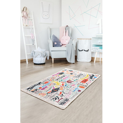 Tapis lavable à la machine de qualité supérieure, 4,6 x 6,2 pi, 100% polyester, hauteur des poils de 0,2 po | Antibactérien et antidérapant dessous | Durable avec 700 g / m² | Facile d'entretien, idéal pour le décor du salon et de la chambre à coucher
