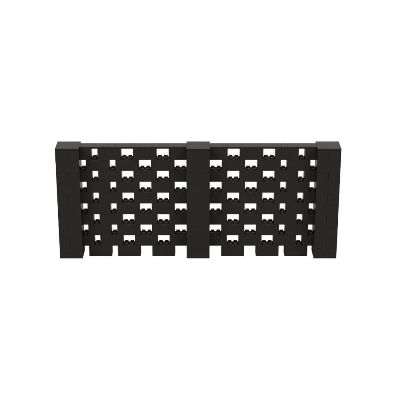 Ensemble mural Everblock, Noir, H 60 po x l 144 po x P 12 po