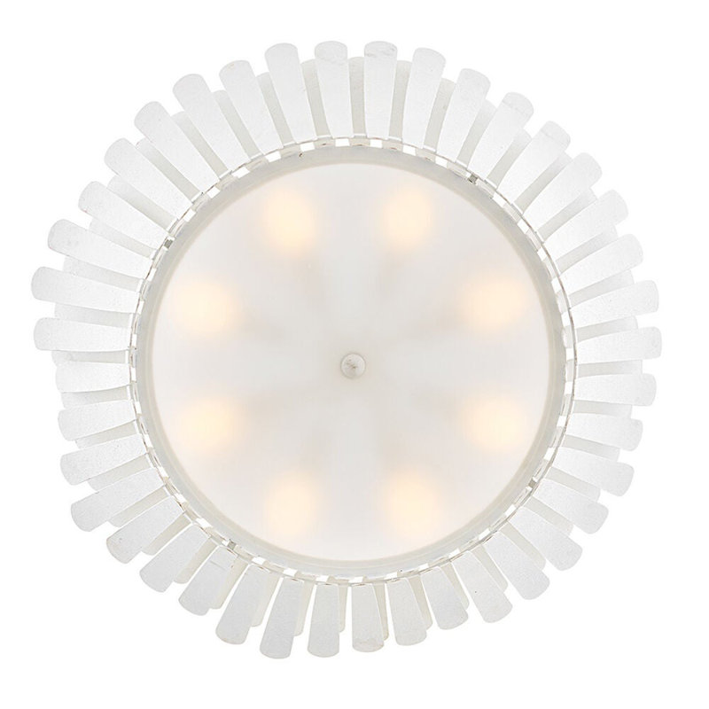 Reina 8 - Light Steel Chandelier, Textured Plaster