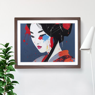 Geisha Paint Splatter Vol.1 Abstract - Single Picture Frame Print