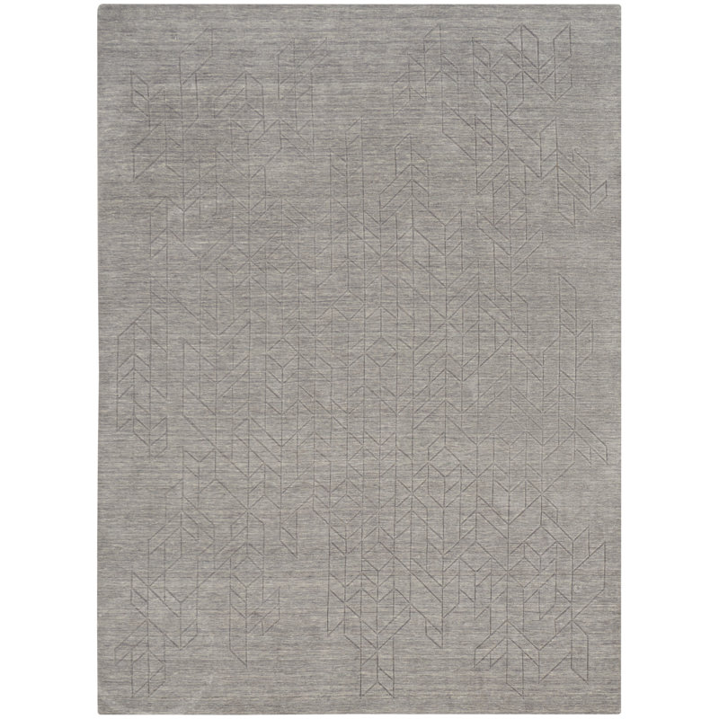 Mihira Geometric Wool Hand Woven Area Rug, Rectangle 259 x 351cm