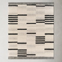 Bardot Hand-Knotted Wool Abstract Modern High Low 8'x10' Rug