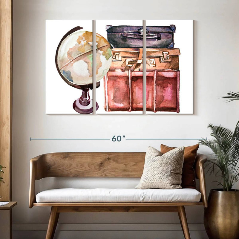 Senne Travel Themed, 32" H x 50" W