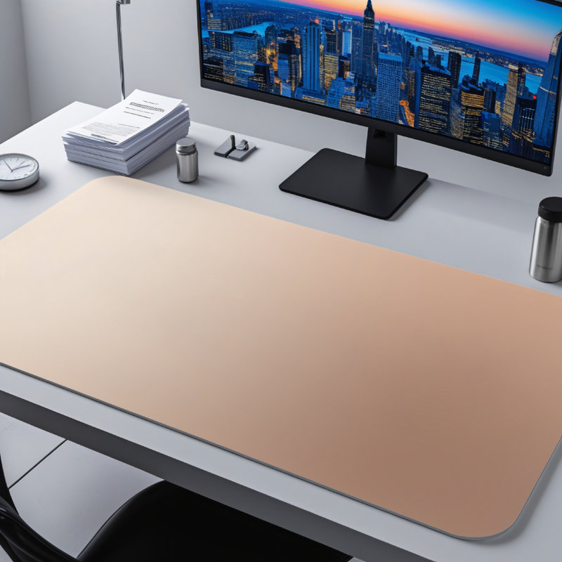 Polyester Desk Pad, 14.4x12.1