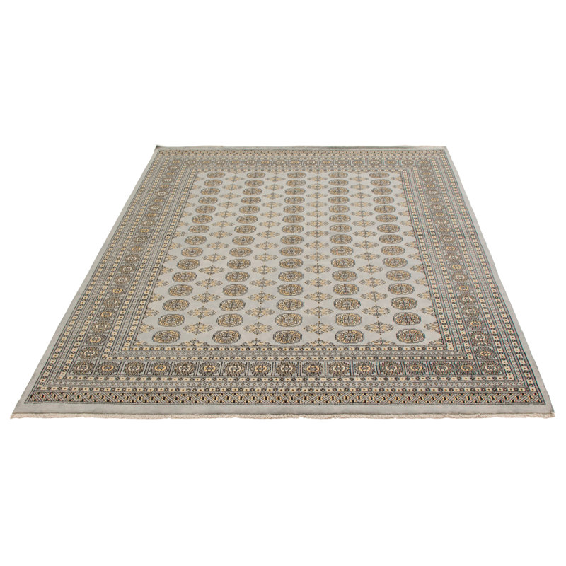 Tapis bleu pâle 8 pi 2 po x 9 pi 8 po Finha Peshawar Bokhara