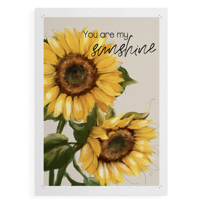 You Are My Sunshine - Impression sur toile seulement - NON-CADRE