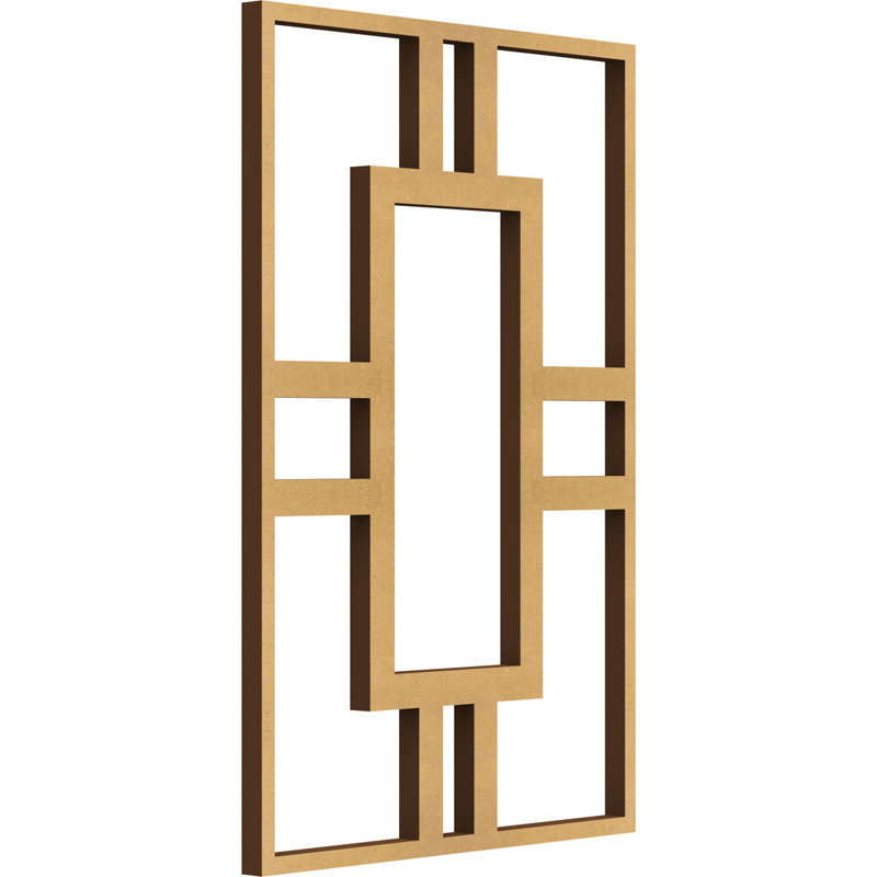 Hastings Decorative Fretwork Wood Wall Panels, 11 3/8"H x 7 1/2"W x 1/4"D, Natural