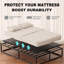 Support de lit robuste de taille simple 38 po x 75 po, plateau de lit 10 mm, support de matelas anti-affaissement pour sommier à lattes, lit superposé et lit plateforme-131132662