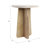 24" Brown Stone & Marble Modern Accent Table For Home, Office, Bedroom & Living Room