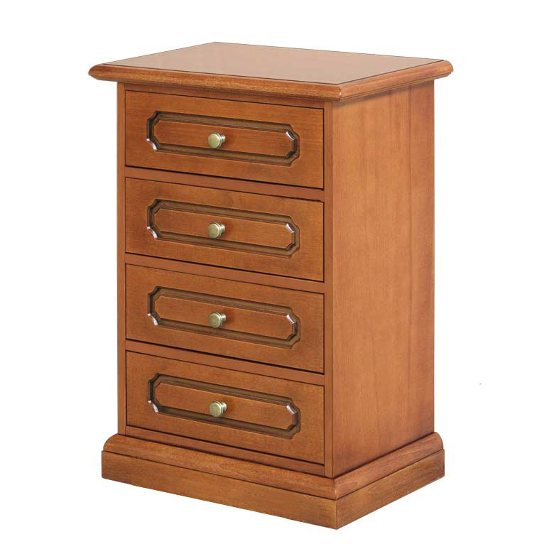 Dhalchand 53cm W Bedside Table, Brown