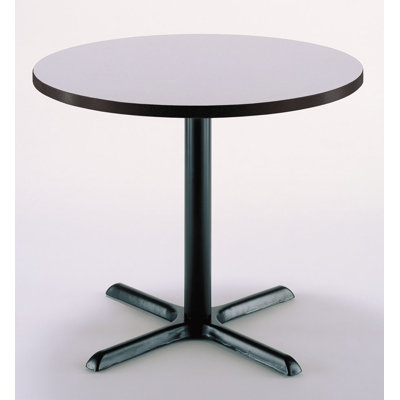 30" L Round Solid Wood Breakroom Table and Chair Set