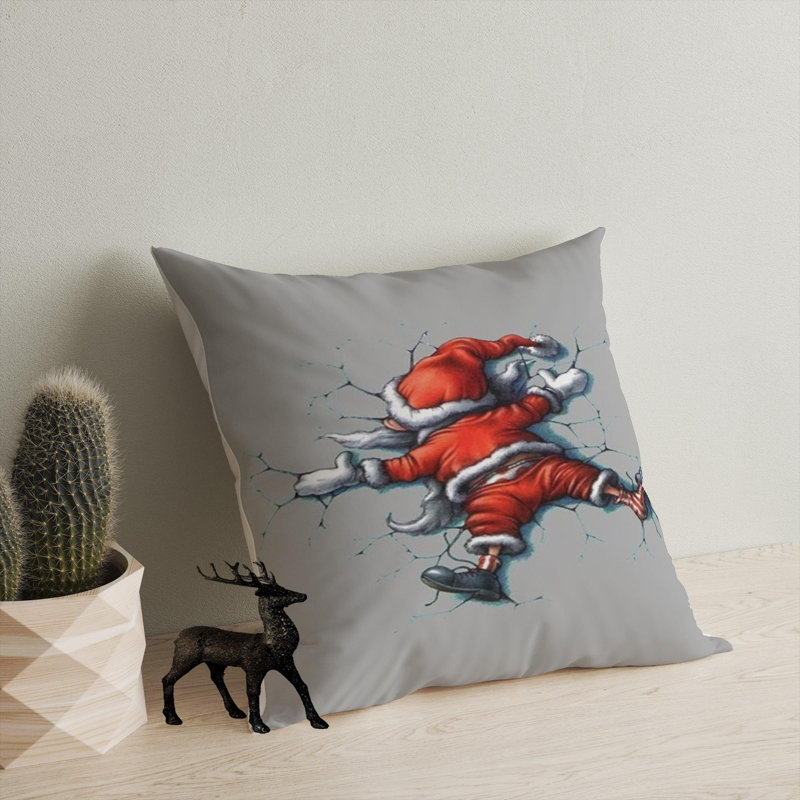 Coussin lavable de qualité supérieure, 17,0 x 17,0 pouces, 50% coton / 50% polyester, rembourrage en silicone, fermeture à glissière dissimulée | Doux, confortable et repassable | Parfait pour la décoration intérieure, le salon et la chambre à cou