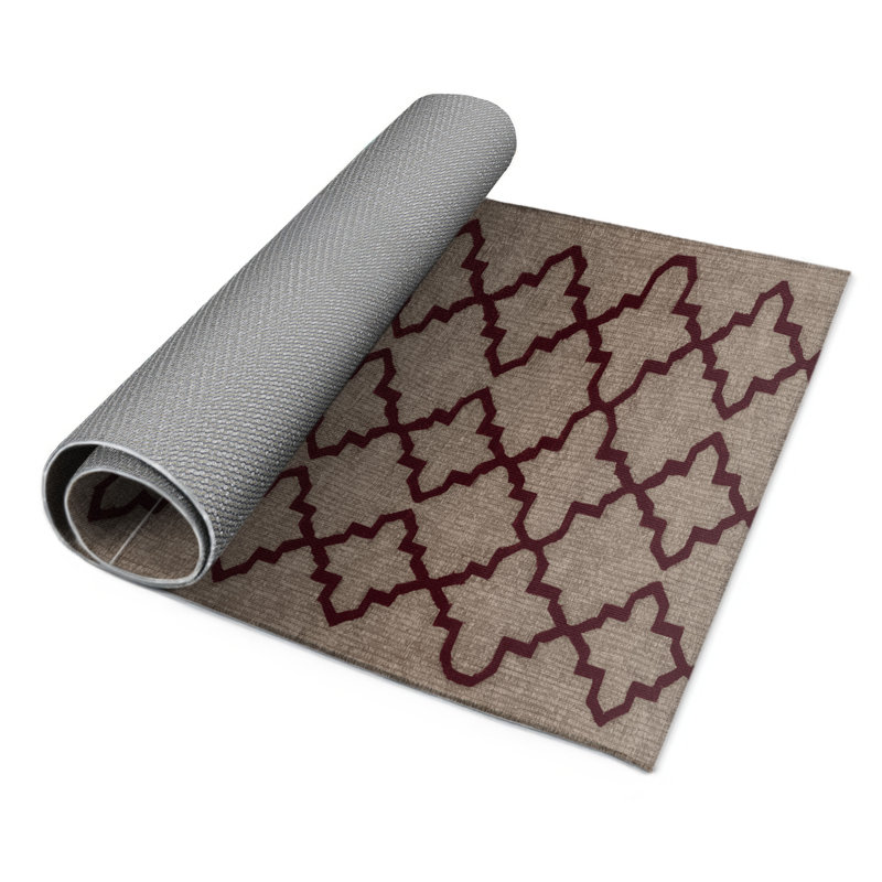 Tapis gris intérieur et extérieur Trellis, Rectangle 9 pi x 12 pi