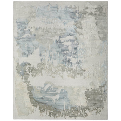 Ludo Modern Abstract Ivory Area Rug