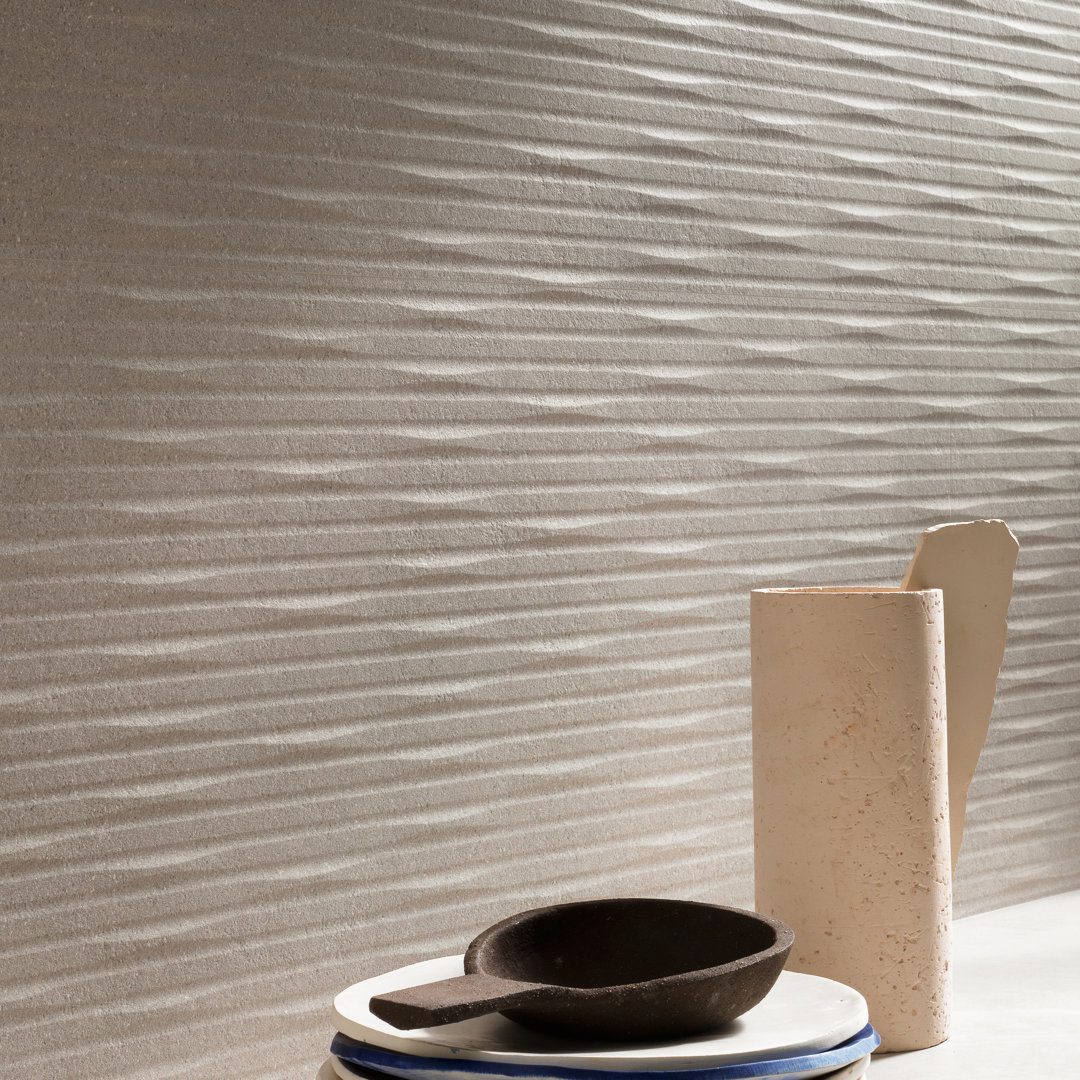 Carve Whittle 16" x 32" 3D Textured Wall Tile Encore Surfaces 